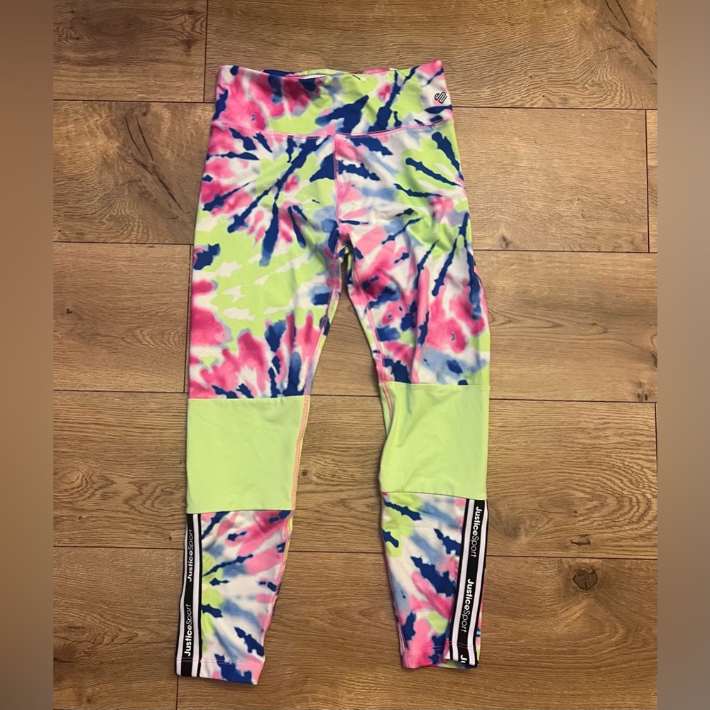 Tie dye Justice leggings